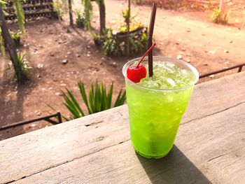 Close-up of drink in glass