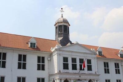 Low angle view of building against sky