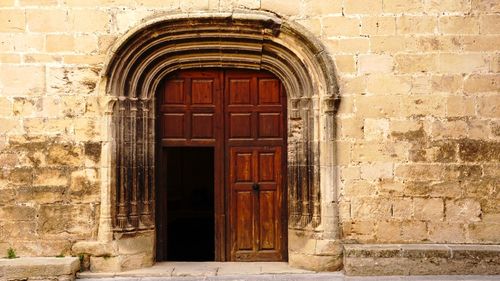 Entrance of old building