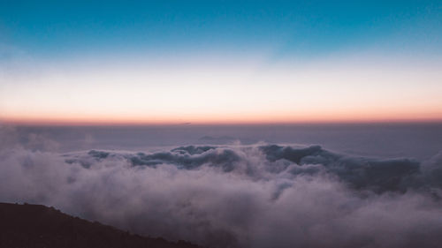 Majestic view of sky at sunset