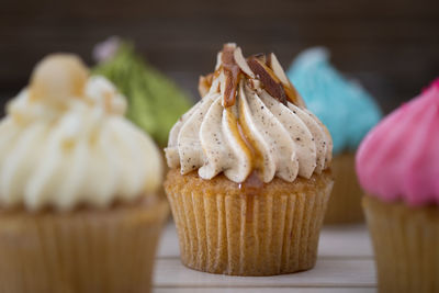 Close-up of cupcakes