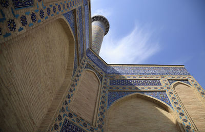 Low angle view of historic building against sky