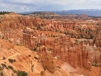 Scenic view of canyon national park against sky