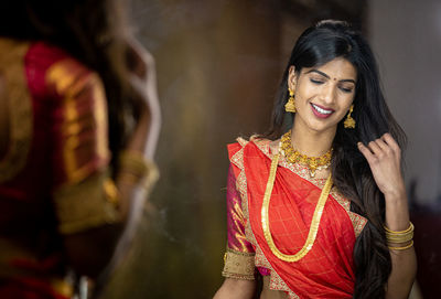 Portrait of a smiling young woman