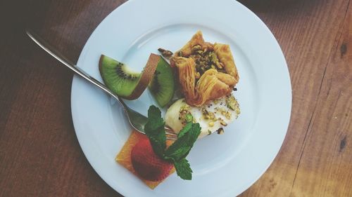 Close-up of served food