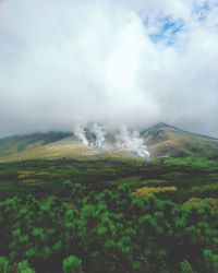 Scenic view of landscape against sky