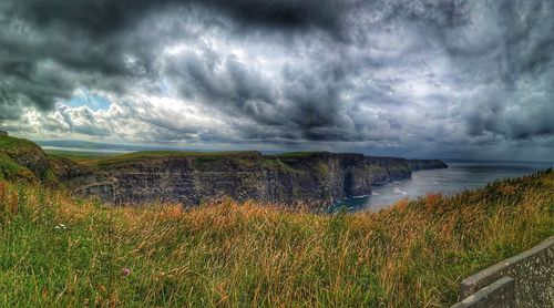 Scenic view of landscape against sky