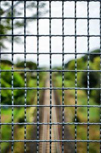 Full frame shot of metal fence