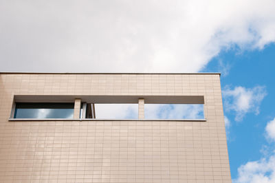 Low angle view of building against sky