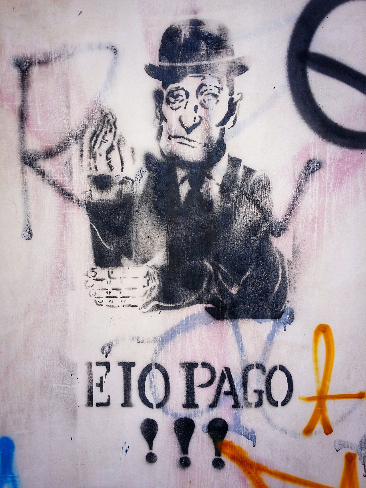 Stencil of famous italian comedian totò