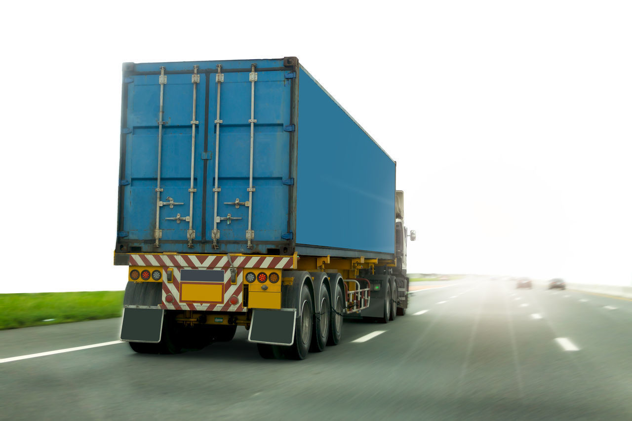 VIEW OF TRUCK AGAINST CLEAR SKY