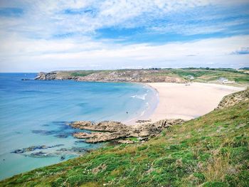 Sunny brittany beach