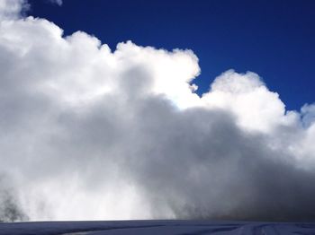 Low angle view of cloudy sky