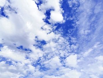 Low angle view of clouds in sky
