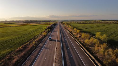 Highway against sky