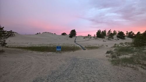 Road passing through landscape