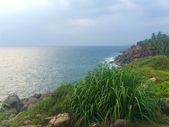 Scenic view of sea against sky