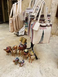 High angle view of people at beach