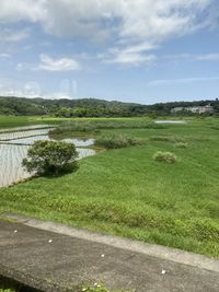 Scenic view of landscape against sky