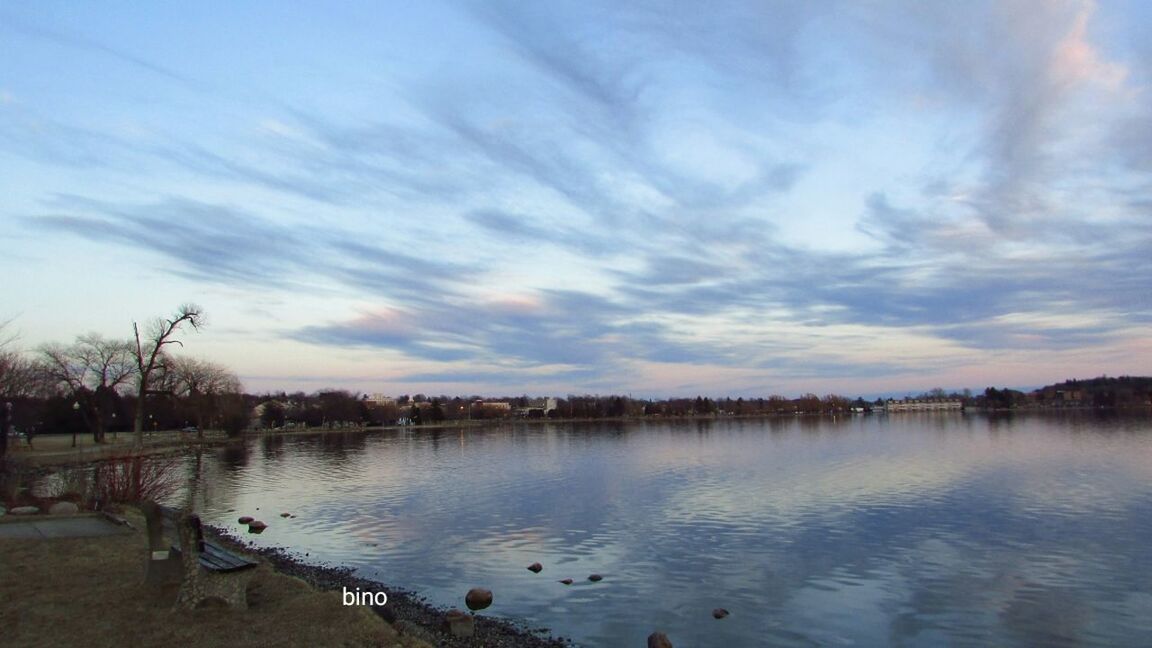 water, sky, tranquility, tranquil scene, scenics - nature, lake, reflection, beauty in nature, cloud - sky, nature, tree, no people, non-urban scene, plant, idyllic, waterfront, outdoors, day, sunset