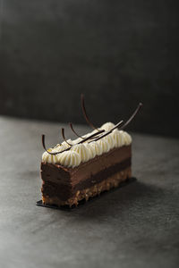 Close-up of dessert on table