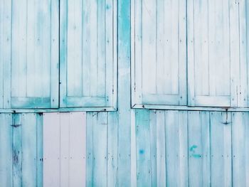 Full frame shot of blue door