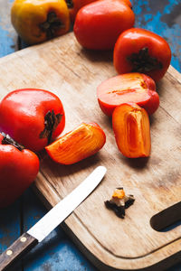 View of fruits on table