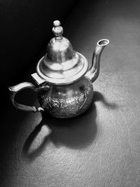 Close-up of tea cup on table