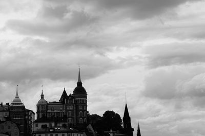 Church against cloudy sky