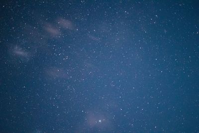 Low angle view of stars in sky