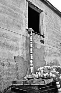 Low angle view of old building