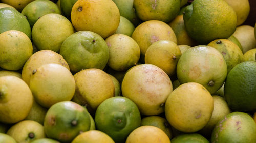 Full frame shot of fruits for sale in market