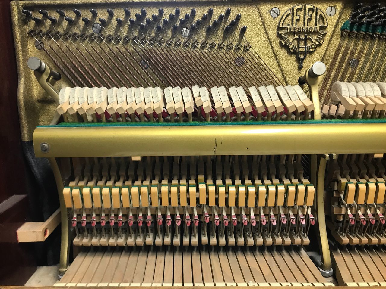 Inside of the piano