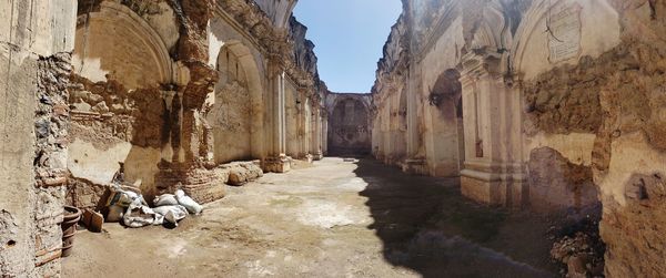 Panoramic view of historic building