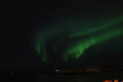 Scenic view of sky at night