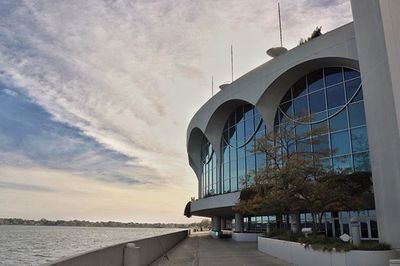 Built structure against cloudy sky