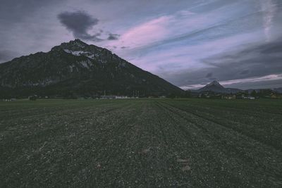 Scenic view of landscape against sky