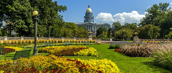 View on denver colorado capitol,united states of america.