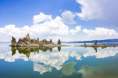 Reflection of clouds in water