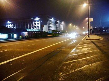 City street at night