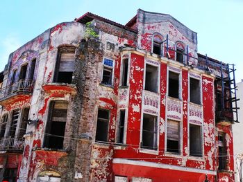 Low angle view of old building