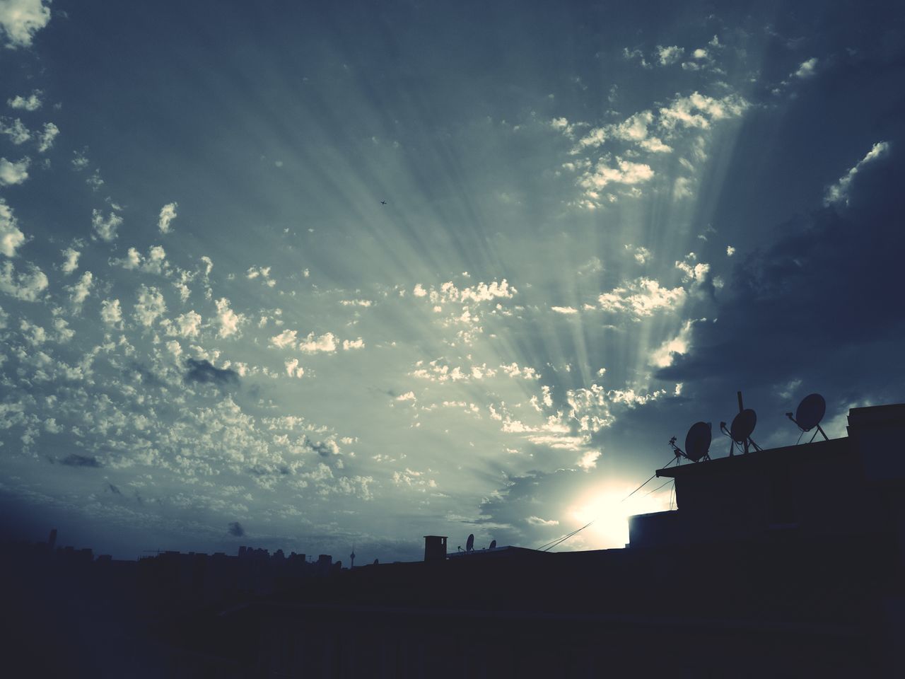 silhouette, cloud - sky, sky, architecture, outdoors, built structure, sunset, building exterior, day, nature, real people, men, city, people