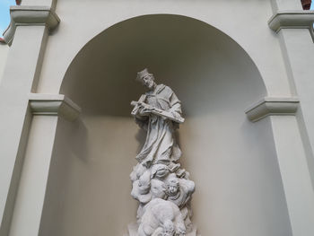 Low angle view of statue
