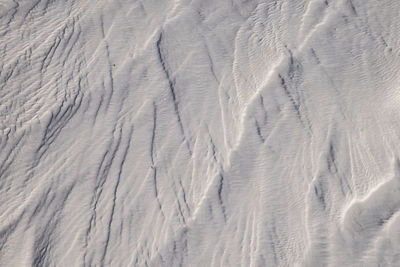 Full frame shot of snow covered land