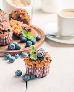 Food served on table