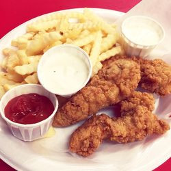 Close-up of served food