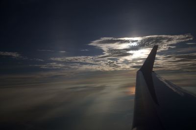 Close-up of cropped airplane