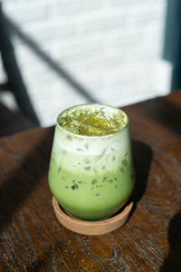 Close-up of drink on table