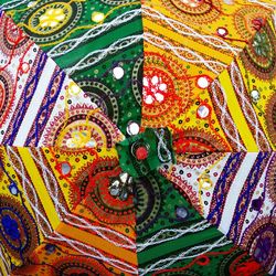 Full frame shot of multi colored fabric