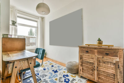 Interior of study room at home